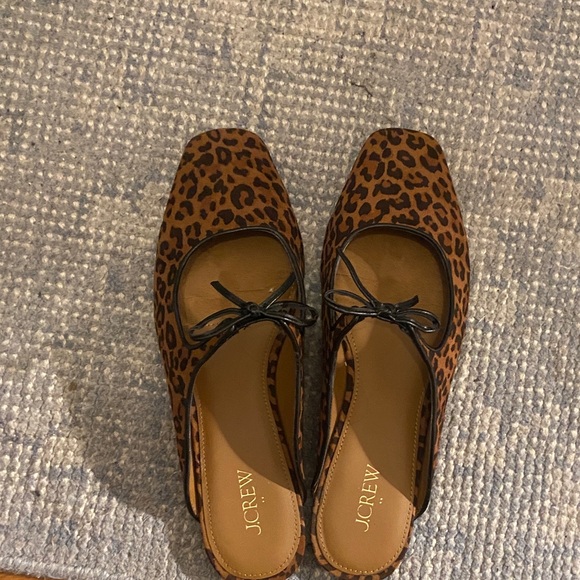 J. Crew Brown and Black Leopard Flats - Picture 1 of 3
